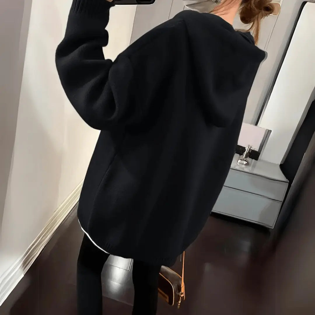 Gezellige Hoodie met Smiley-Print voor Vrouwen