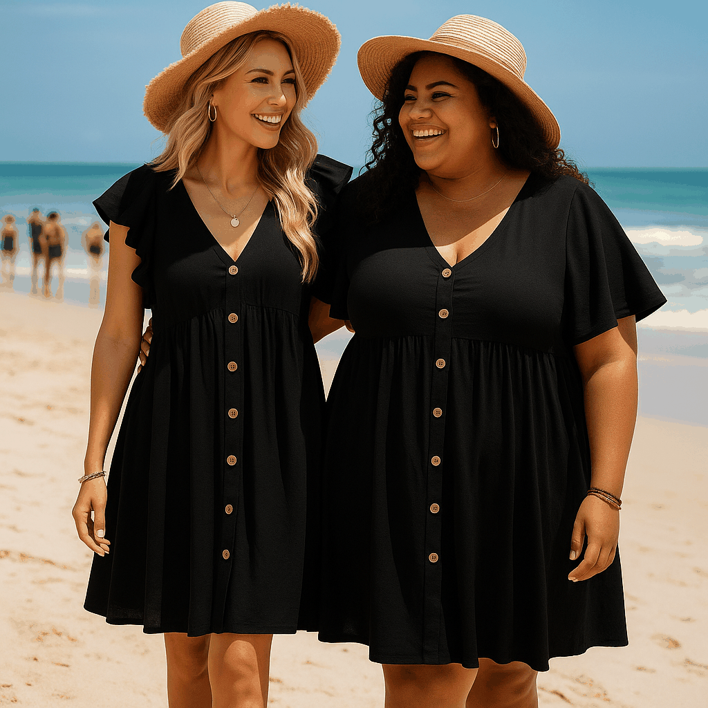 Zomerjurk met Volantmouwen