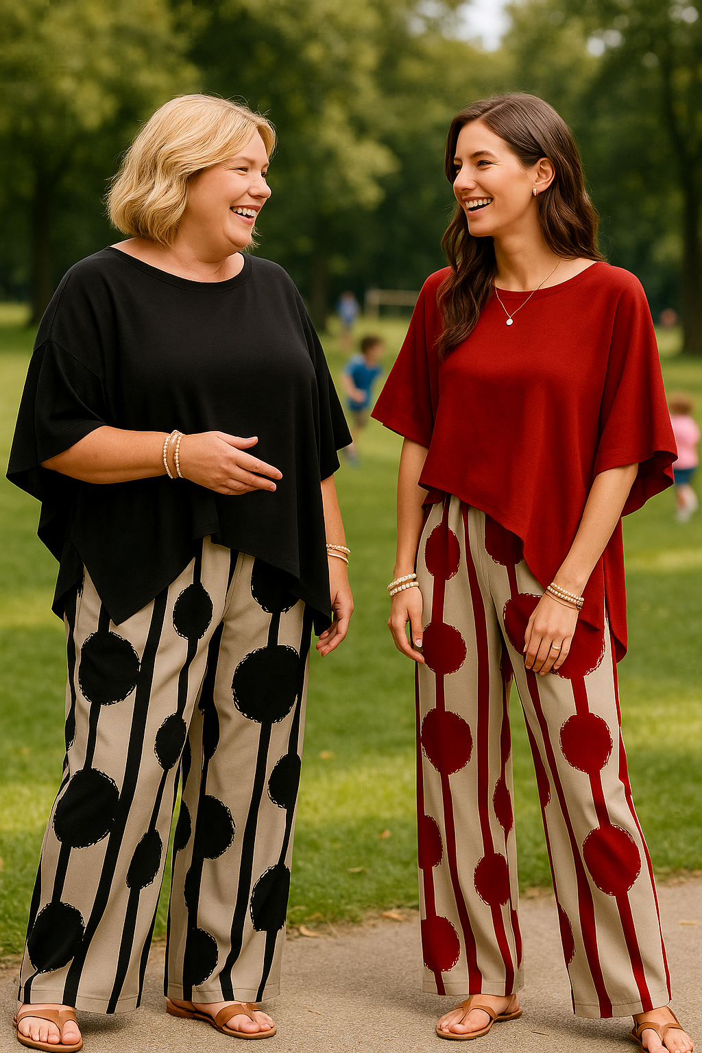 Luchtige Set met Asymmetrische Top