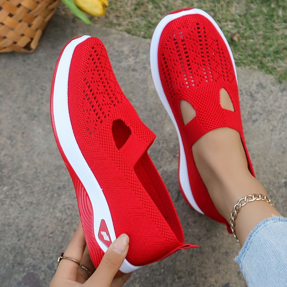 Mesh Instap Sneakers