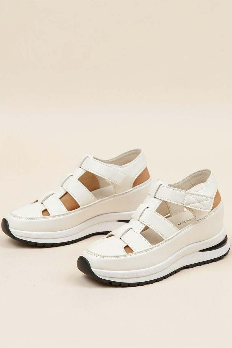 Platformsandalen Klittenbandjes