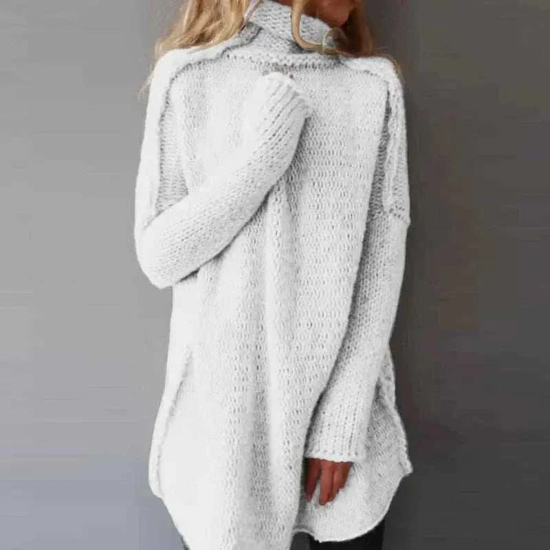 Elegante Gebreide Jurk Voor Moeiteloze Stijl En Gezellige Warmte Voor Vrouwen