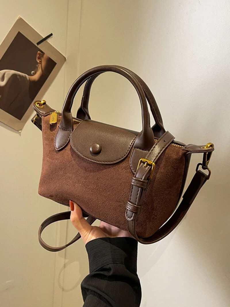 Mini Class – Suède Crossbody Handtas