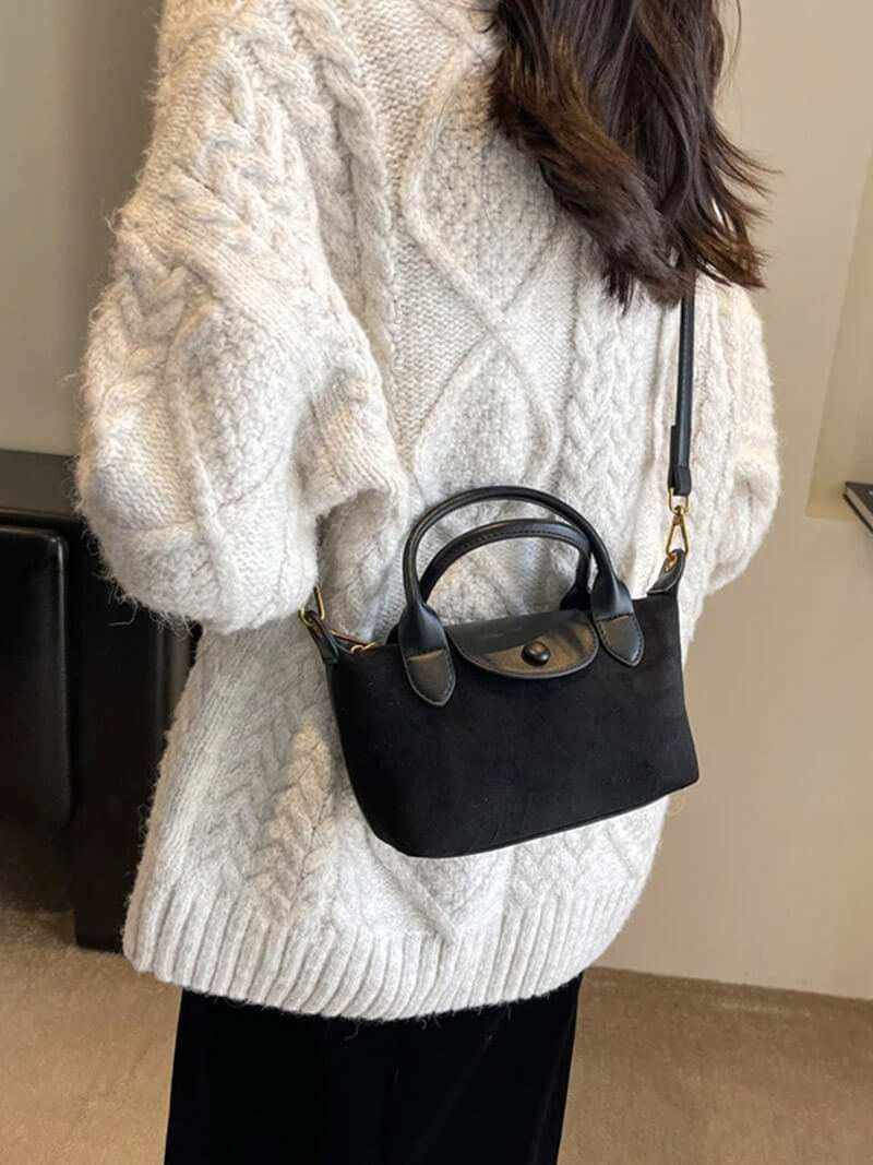 Mini Class – Suède Crossbody Handtas