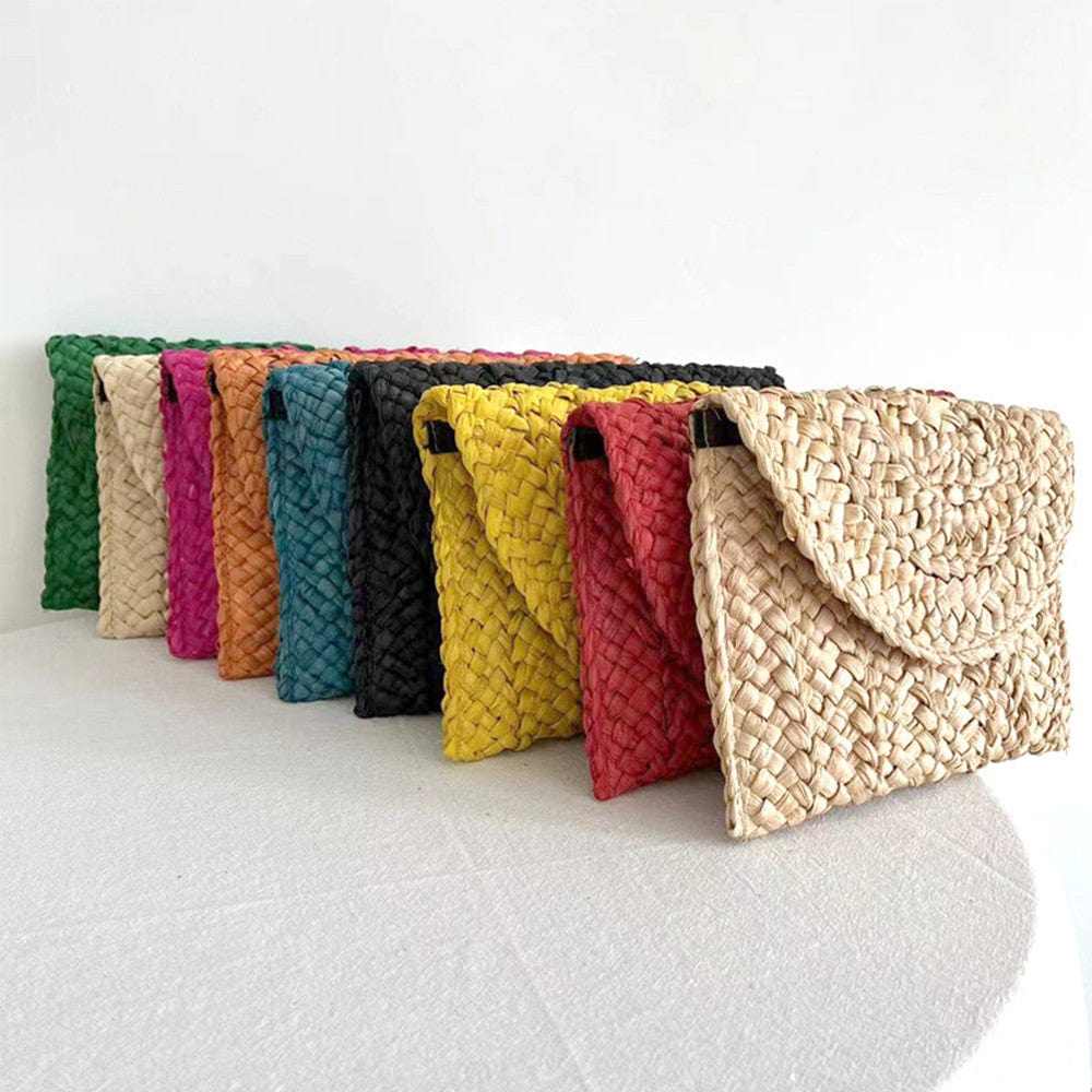 Natuurlijke Rieten Clutch
