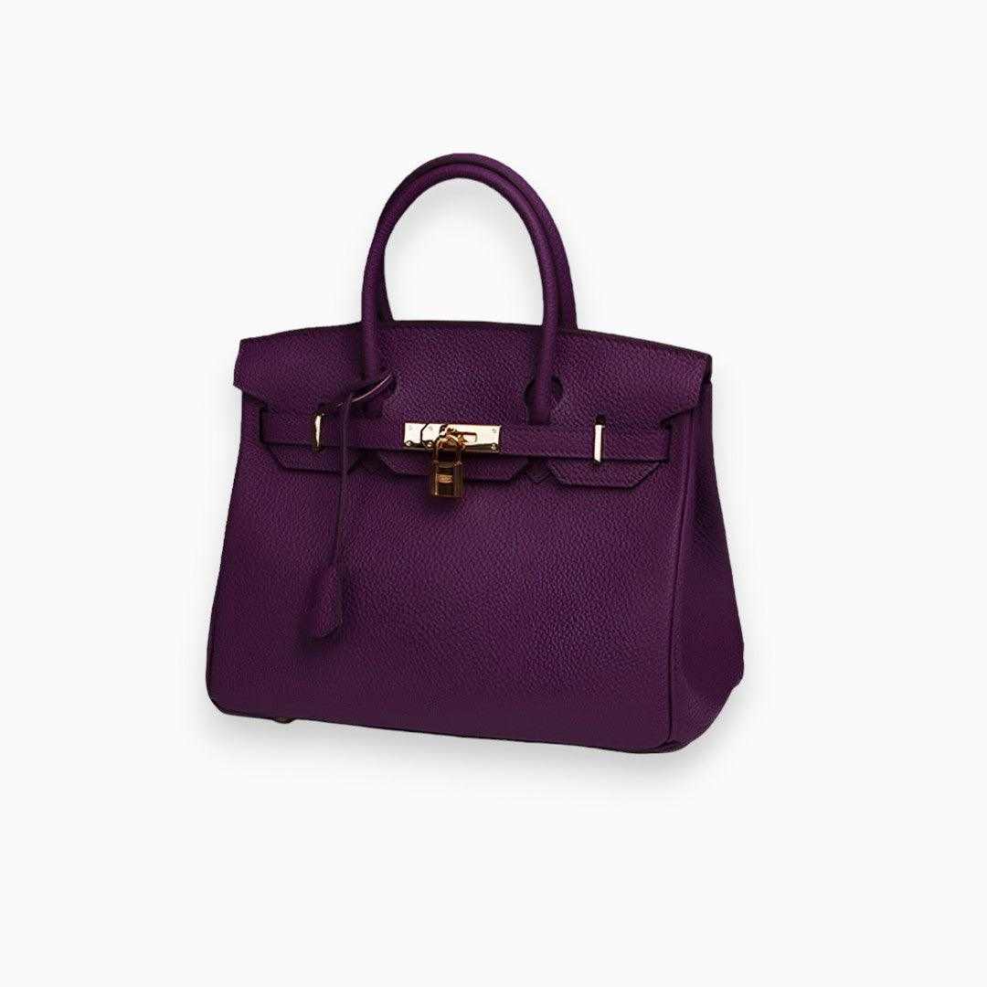Structured Handtas met Goudkleurige Sluiting