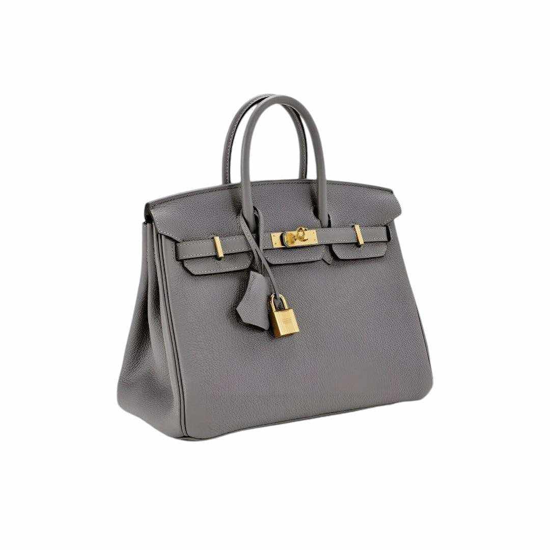 Structured Handtas met Goudkleurige Sluiting