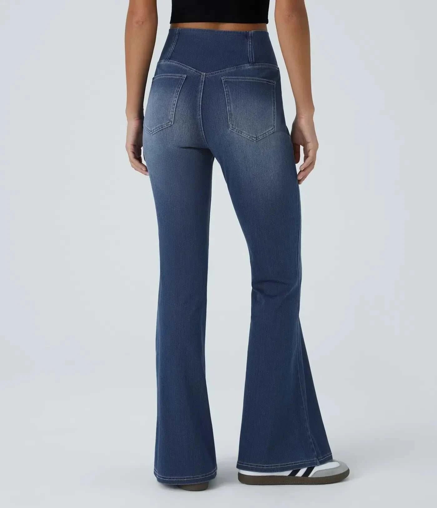 Elena | Elastic Flattering Flared Pants